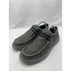 Ariat Hilo Stretch Mens 9.5D Tan Canvas Lace Up Moc Toe Casual Loafer Slip-On